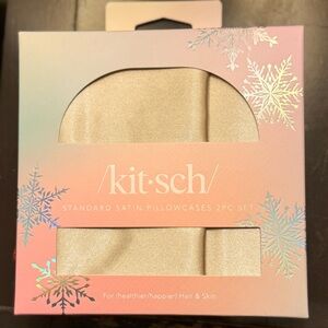 Kitsch Satin Pillowcases in Elegant Cream
